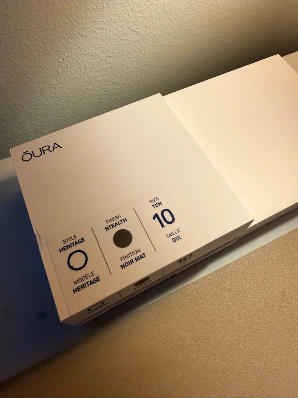 Oura Black Charging Dock with White Presentation Box